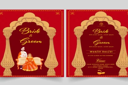 Hindu wedding card design