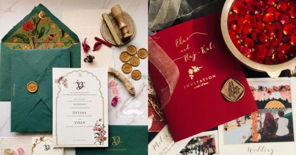 Sealing Your Dream Hindu Wedding Card