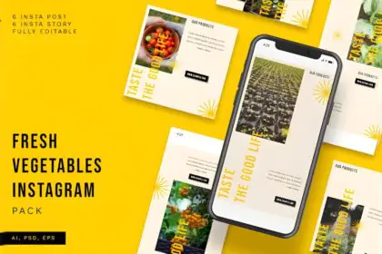 Fresh Vegetables Instagram Pack