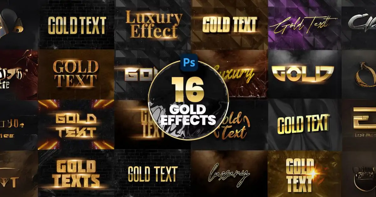 Gold Text Effect