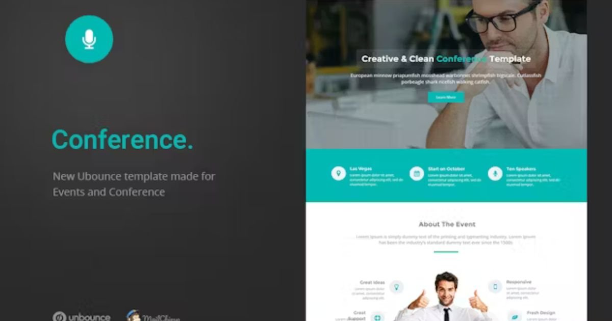 Conference Unbounce Landing Page