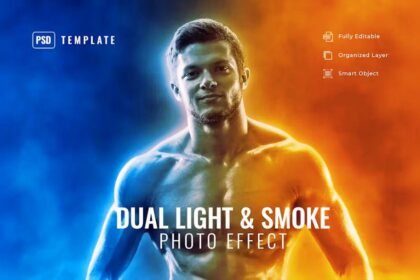 Dual Light & Smoke Photo Effects