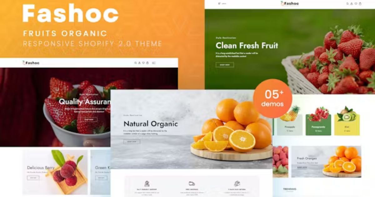 Fashoc Fruits Organic Shopify 2.0 Theme