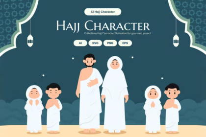 Hajj Character Illustrations