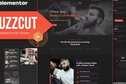 Buzzcut Barbershop Hair Studio Template