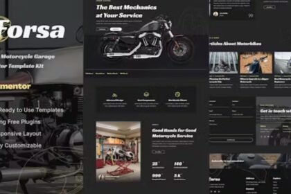 Forsa Custom Motorcycle Garage Template