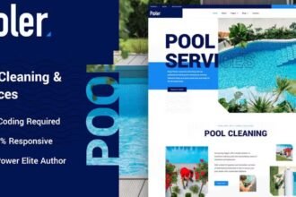 Pooler Swimming Pool Cleaning Template