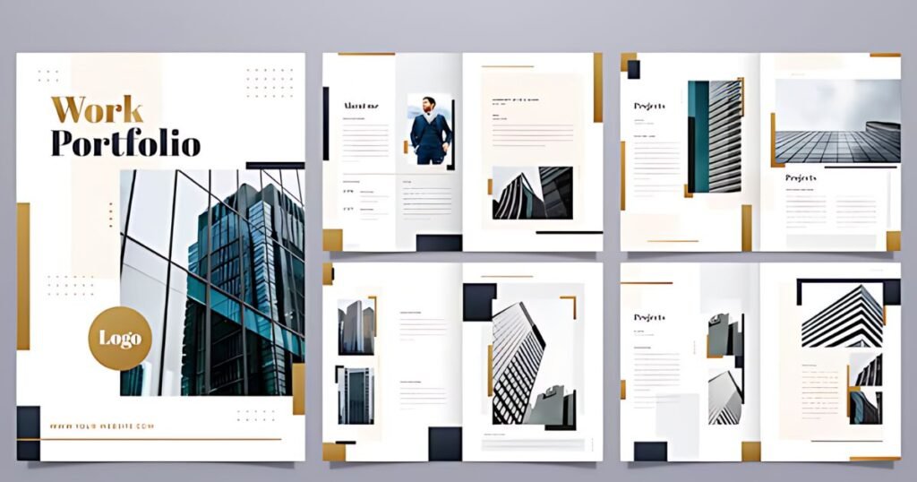 Portfolio template Vectors